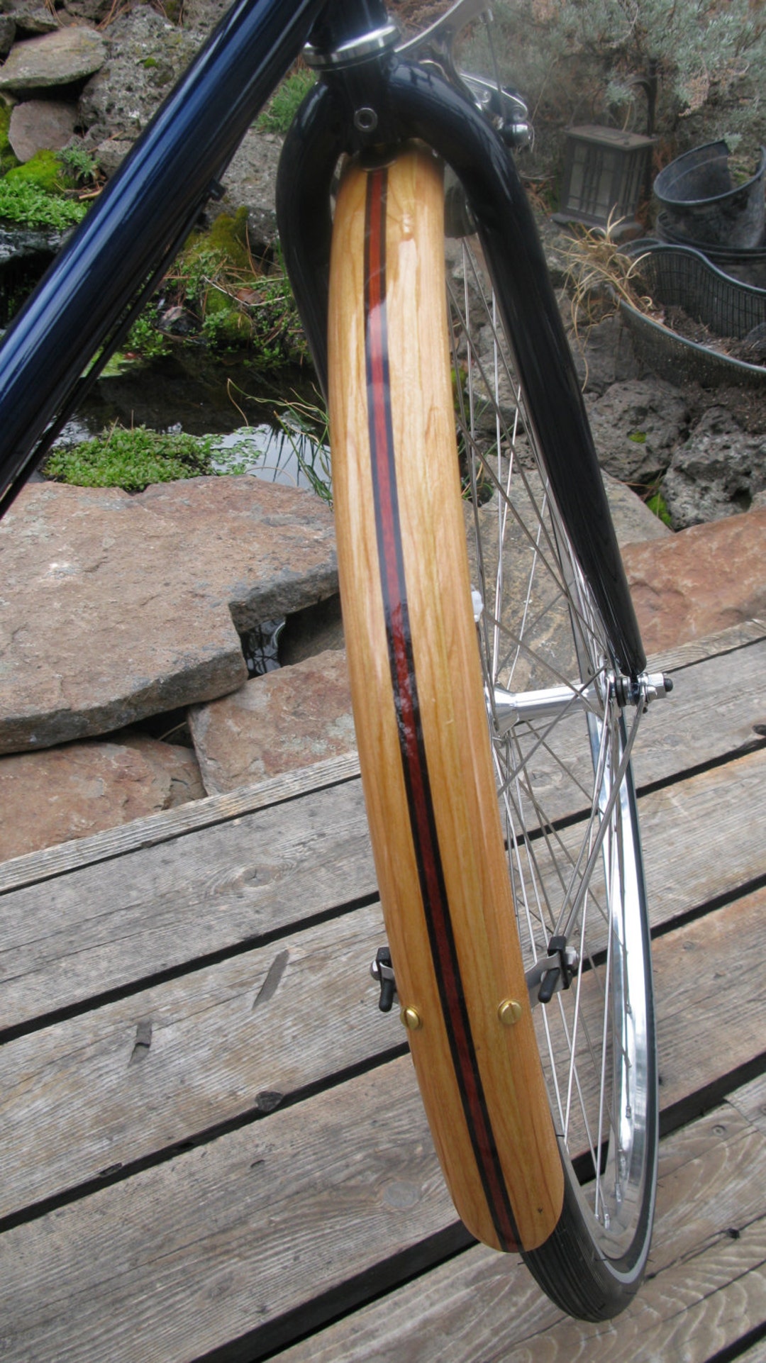 Wood Bicycle Fenders Hand Made From Cherry and Bloodwood. Etsy