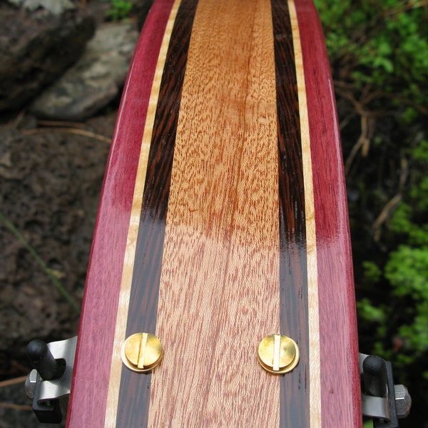 Wood Bike Fenders- Woody's hand made "Surfboard Style" bicycle fenders.  Bike fenders. Mud guards, recycle, bike, bike add on, commuter bike