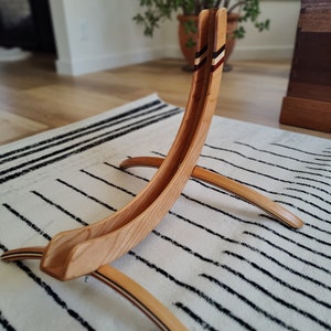 Cherry Wood Bike Stand. Bike Storage, Cyclist Gift Idea, Wood Stand, Bicycle Stand, Bike Gift, Bicycle Parking Stand, Cycle Stand, Cycling