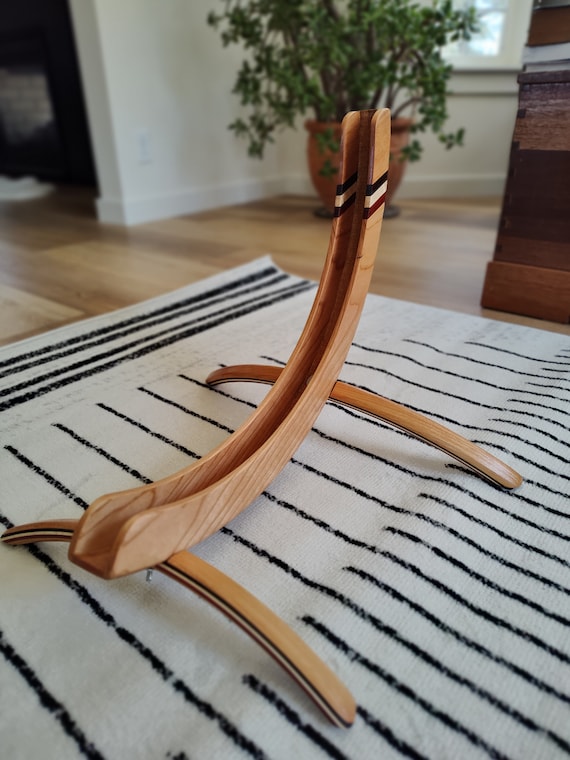 Cherry Wood Bike Stand With Inlays of Wenge Figured Maple and Blood Wood. Bicycle Stand Father Gift Bicycle Parking Stand Cycle Stand Etsy