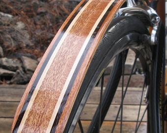Parafango per bicicletta in legno, classico legno laminato, parafango