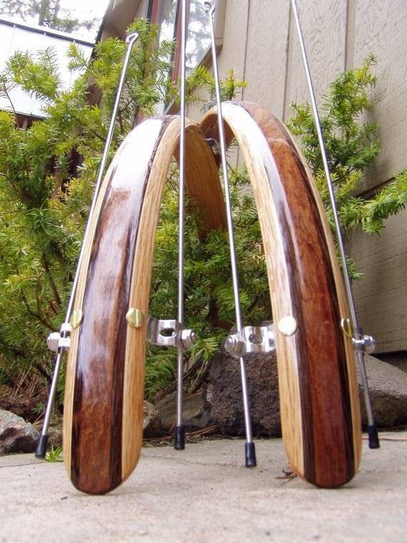 Items similar to Custom Wood Bicycle Fenders 700c or 26 inch Wheels on Etsy
