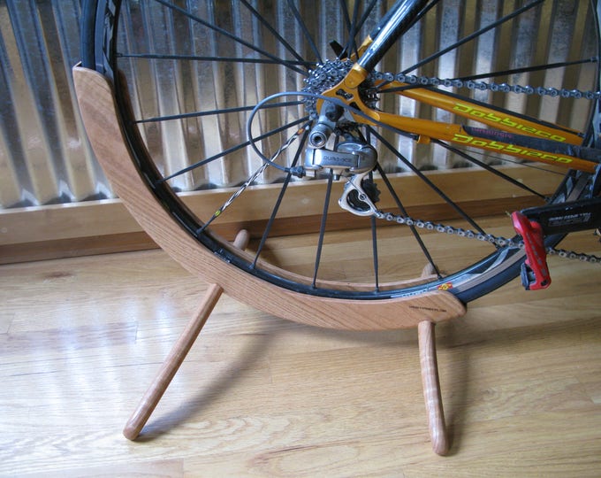 Curved Bike Rack / Wooden Bike Storage/ Modern Bike Stand / Handmade ...
