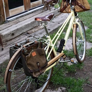 Wood Bicycle Fenders Made From Maple Wenge and Sapele Wood