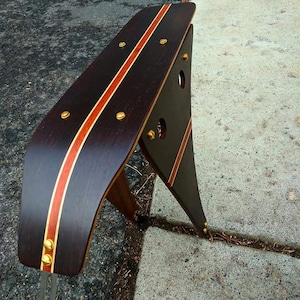 Woody&#39;s Custom Wood Rear Rack.  Bicycle Rack, Rear Bike Deck, Rack Deck, Cycling Accessory, Bike Parts, Custom Cycling Parts, Bicycle Parts