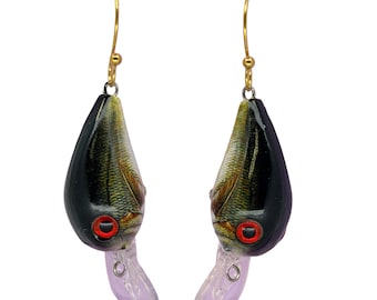 Largemouth Bass Lure Earrings