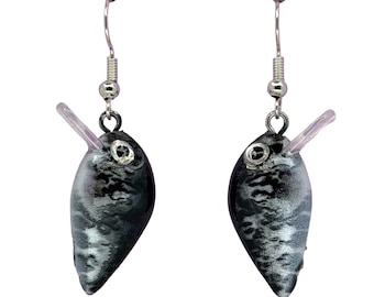 Black Crappie Fishing Lure Earrings