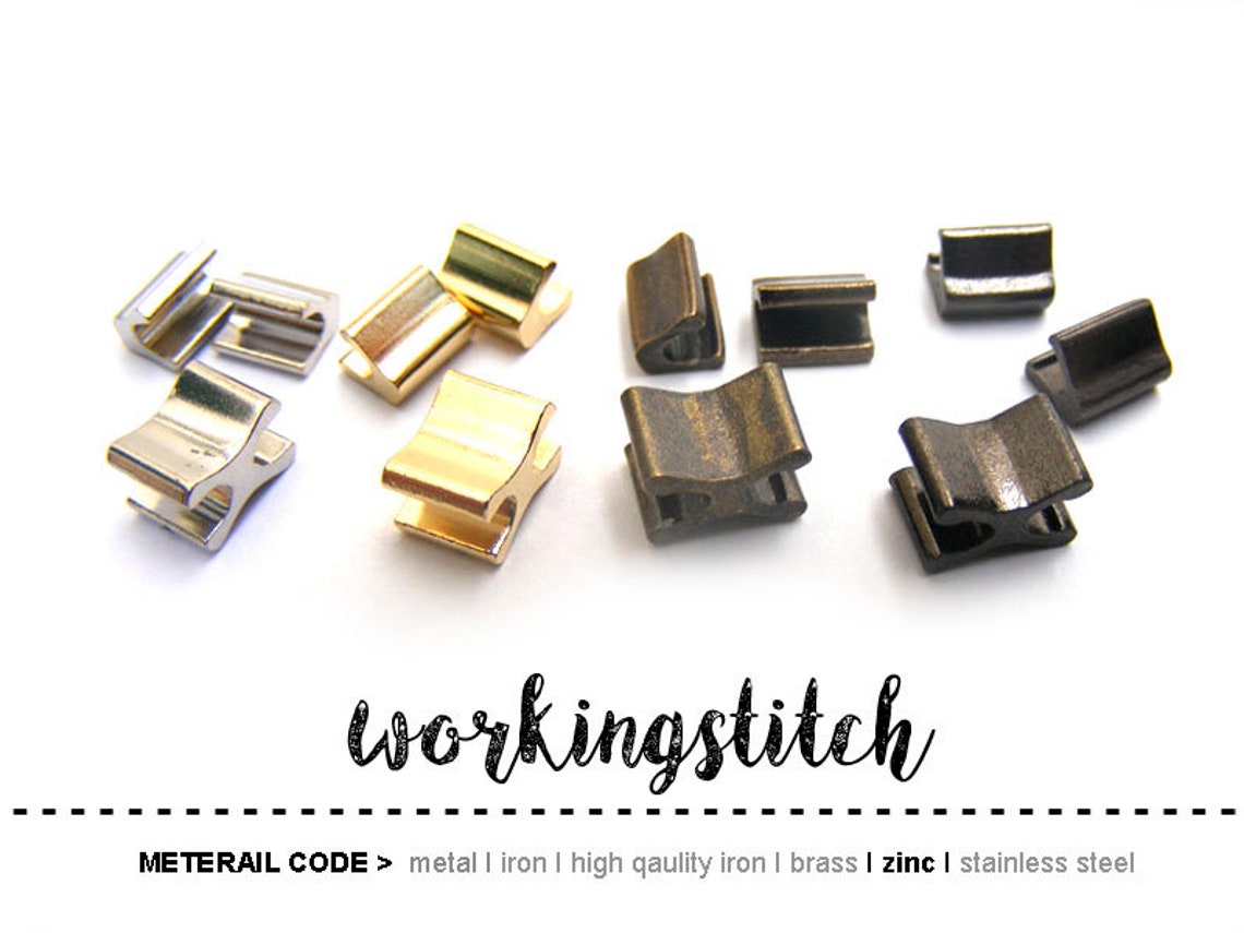 10 Sets of Zipper Stopper top and Bottom Etsy