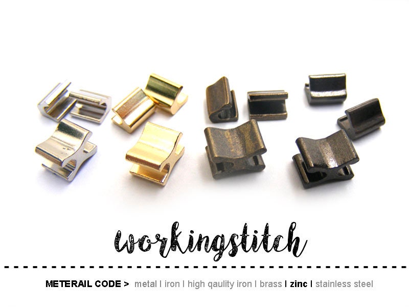 10 Sets of Zipper Stopper top and Bottom Etsy