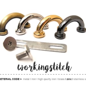 4pcs 18mm ZINC Alloy SCREW BACK D-ring Purse Hardware Finding for Purse Ring, Clasps Hook Ring / High Quality