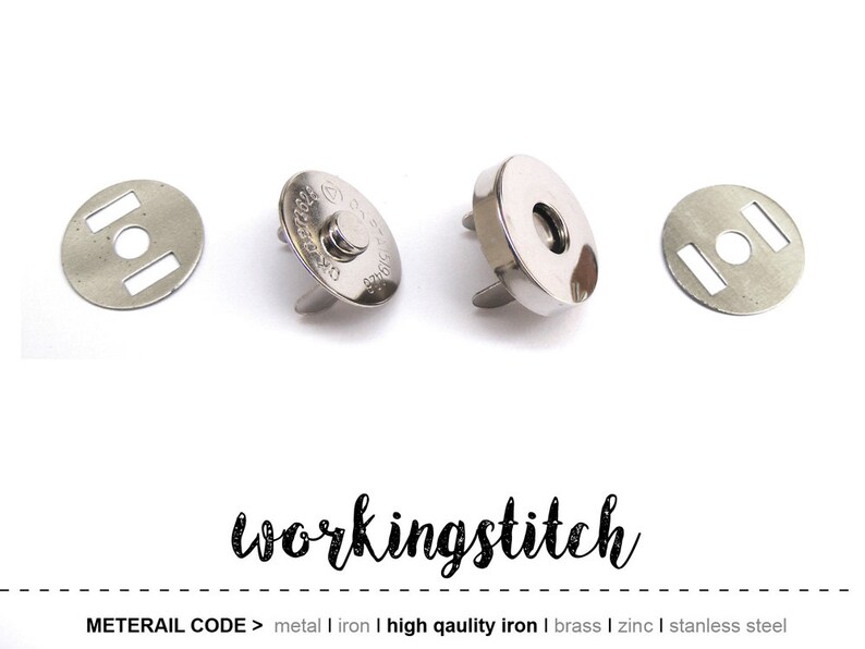 High Qaulity 10sets 14mm Magnetic Snap Closure Extra Thin without pattern
