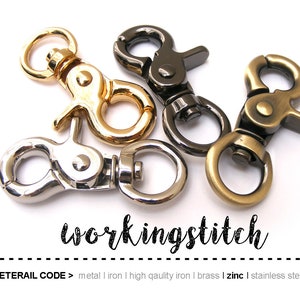 10pcs 1/2 inch, 13mm (inside) Trigger Snap Hook Lobster Swivel Clasps For Bag, Purse Strap