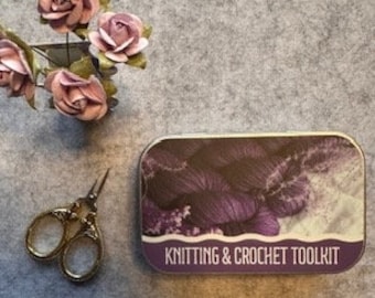 KNITTING & CROCHET TOOLKITS with Mini Scissor