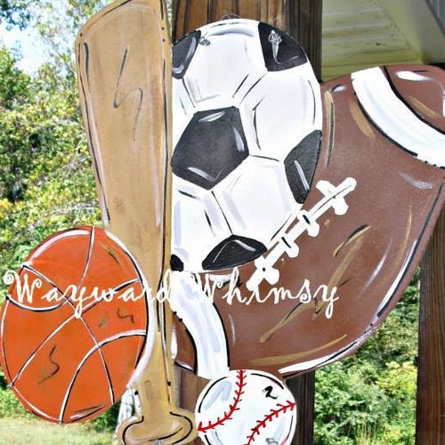 Football Baby Door Hanger Hospital Door Hanger Nursery Etsy