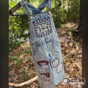 パンツ doublet gorilla hand painted overall doublet GORILLA HAND-PAINTED OVERALL