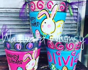 Personalized EASTER Pails Buckets