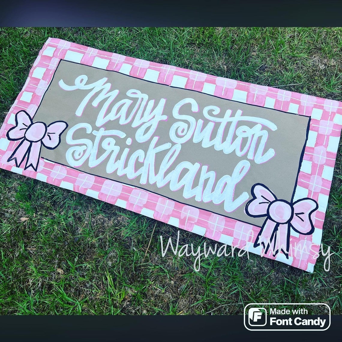 Hand Painted Custom Party Banner Birthday Banner Kraft Paper Etsy