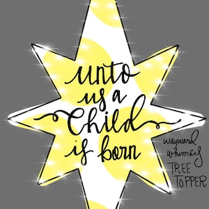 Tree Topper Template Christmas star downloadable file printable template