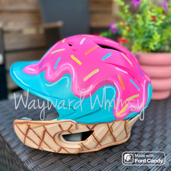 Decorative Handpainted Helmet- you customize- you supply Helmet- Baseball- Softball