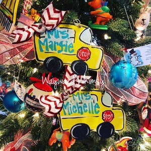 SChool BUs Christmas Ornament
