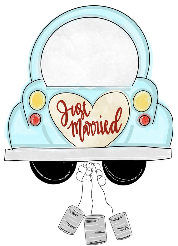 イチダ　ブリキ　【JUST MARRIED CAR 】動作品 1960s イチダ製 キスするカップルのブリキカー 外箱付き | ブリキの