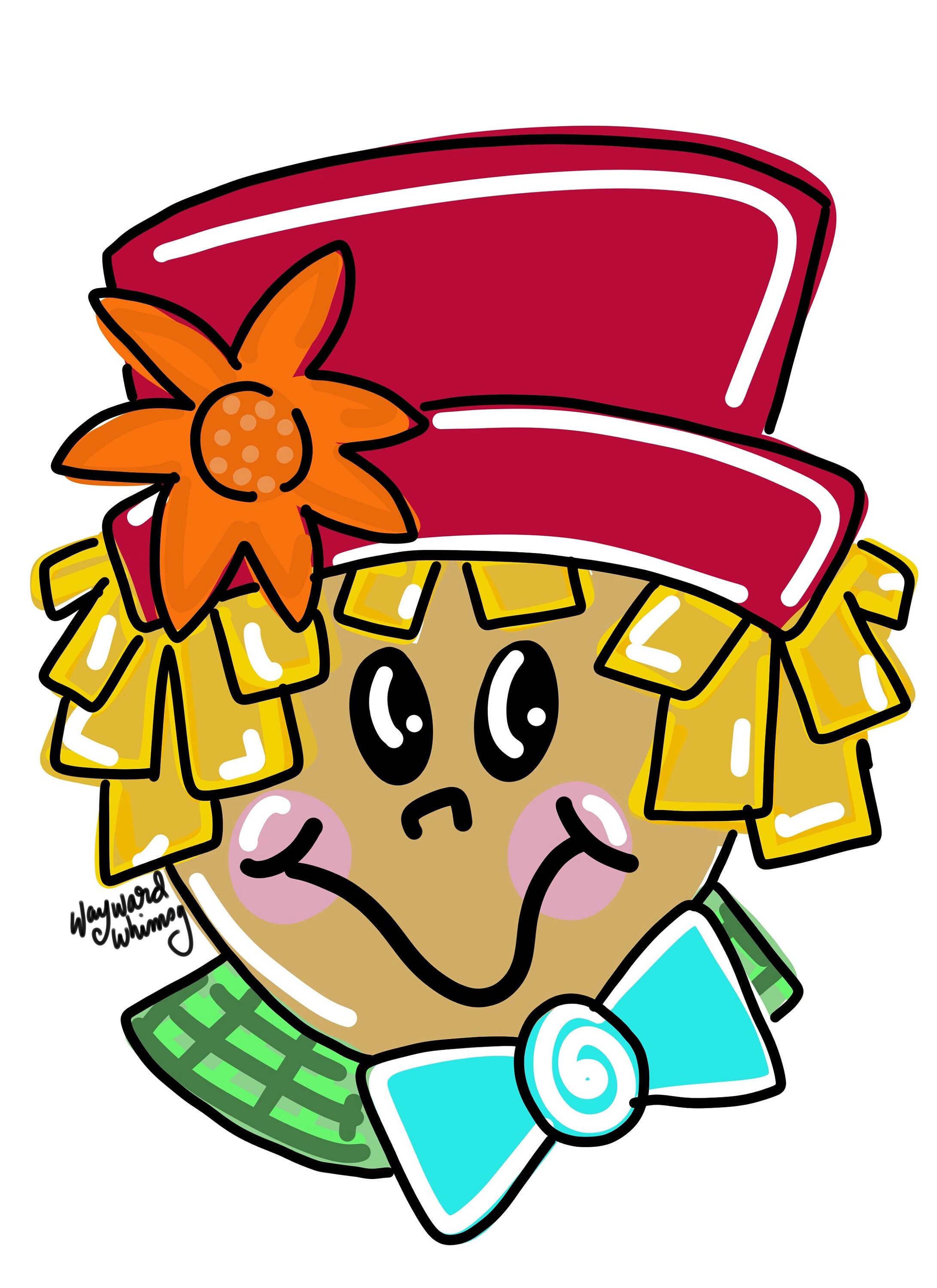 Scarecrow Door Hanger Downloadable File Printable Template - Etsy