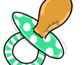 Pacifier Door Hanger Downloadable File Printable Template - Etsy