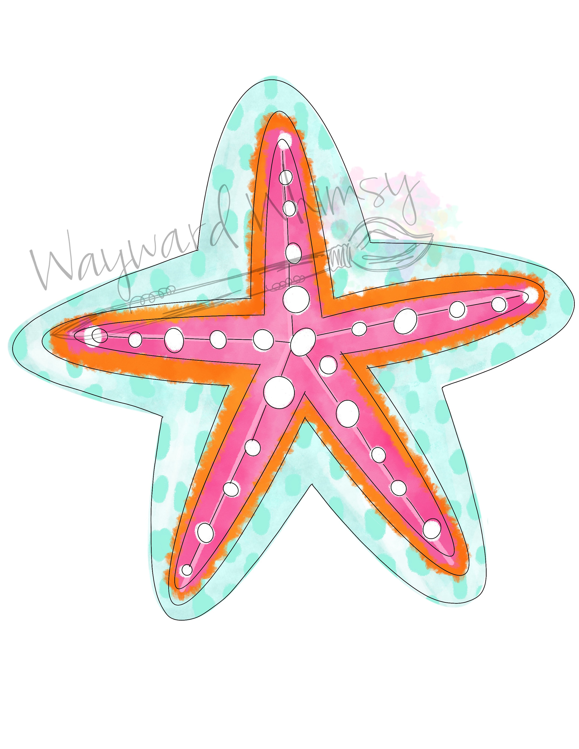 44 Easy Starfish Crafts for Kids 14 Starfish Door Hanger downloadable file printable template