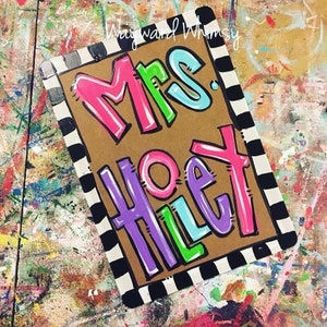 Handpainted Clipboards back to school teacher gifts