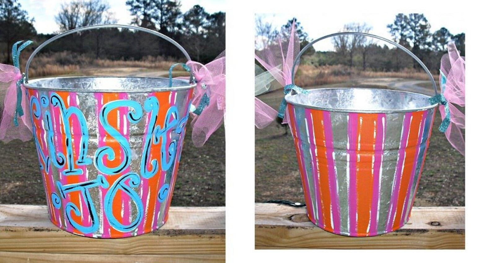 Personalized EASTER Pails Buckets Etsy