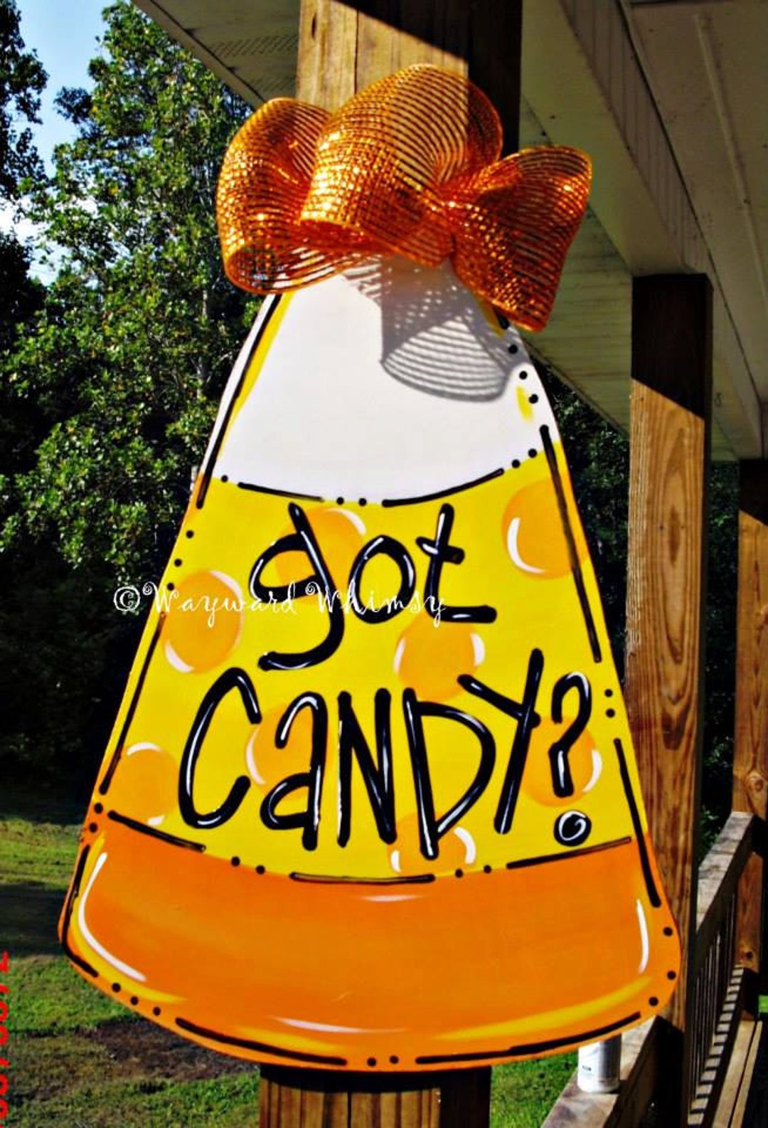 CANDY CORN Door Hanger Halloween Door Hanger Etsy
