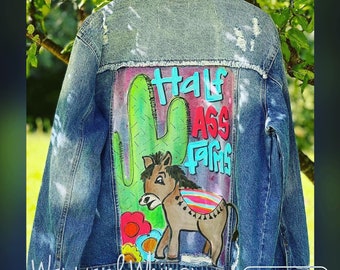 Handpainted Denim Jacket- You Customize- You Supply Jacket