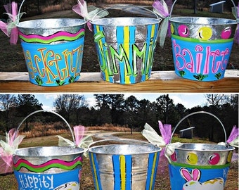 Personalized EASTER Pails Buckets