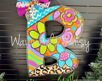 Alphabet Wood Cut Out Hanger