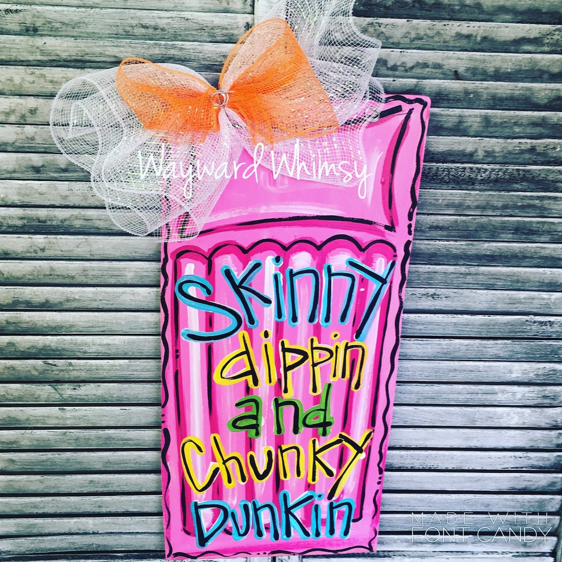 Pool Float Wooden Door Hanger Etsy