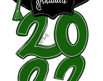 2022 Graduation  Door Hanger downloadable file printable template