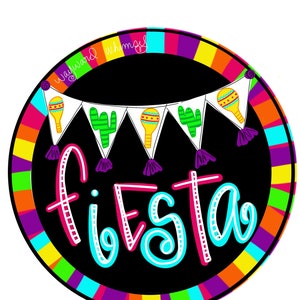 FIESTA Cinco De Mayo Door Hanger archivo descargable plantilla imprimible