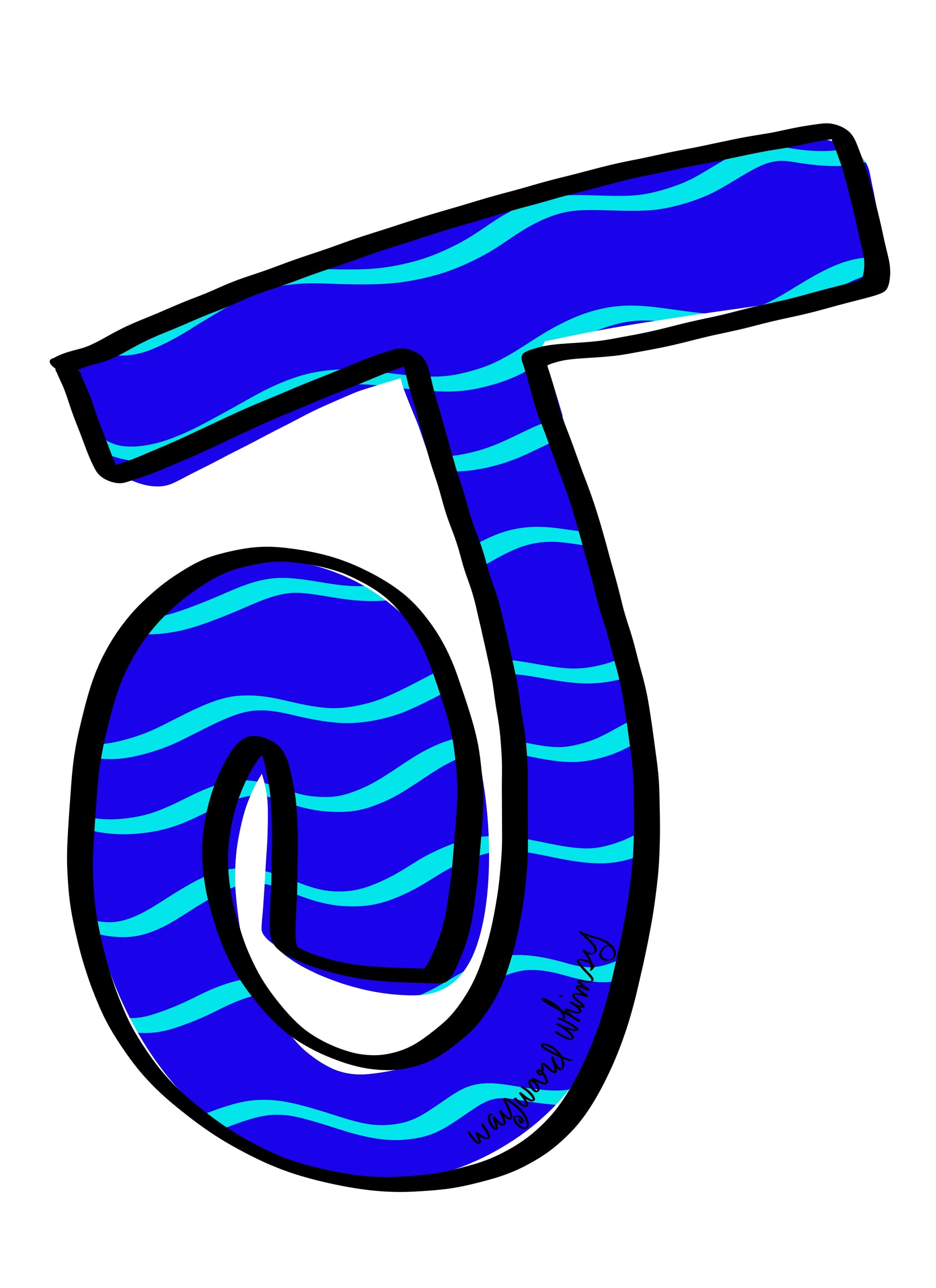 letter j whimsical curly font door hanger downloadable file etsy singapore