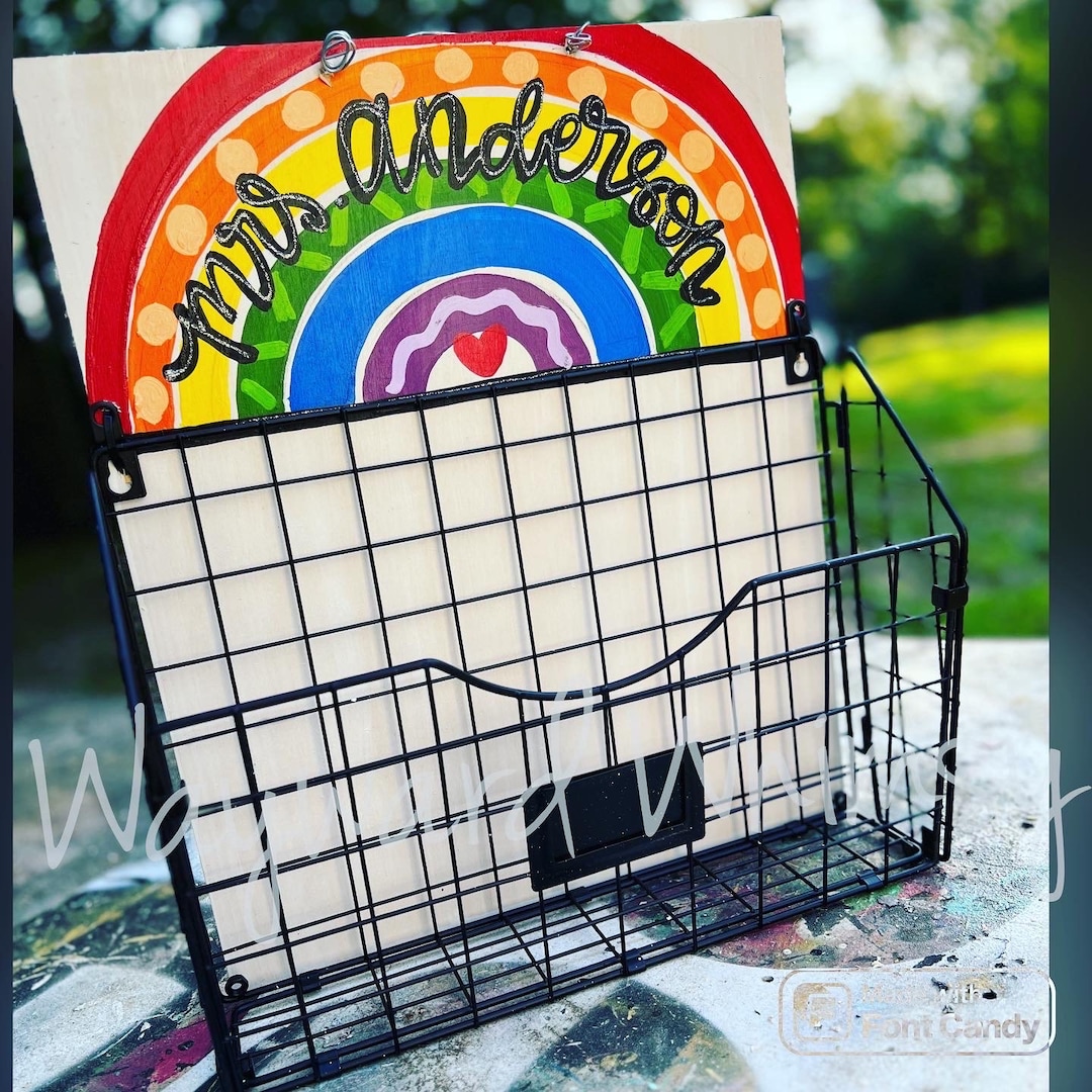 Office Mailbox Teacher Mailbox Wall Pocket Wall File Mail Etsy