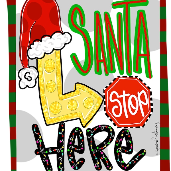 Santa Door Hanger - Etsy