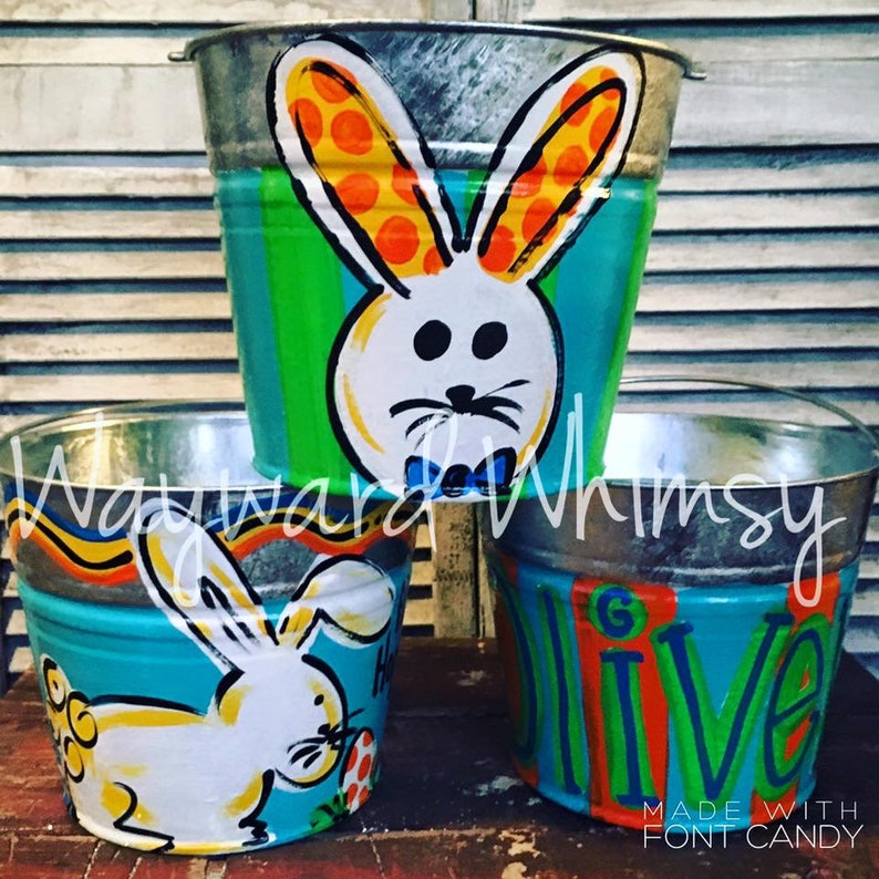 Learn to Paint Galvanized Buckets Video Tutorial & Supply Etsy