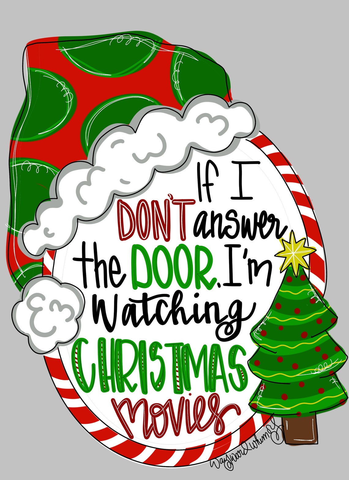 Christmas Movies Door Hanger Downloadable File Printable - Etsy