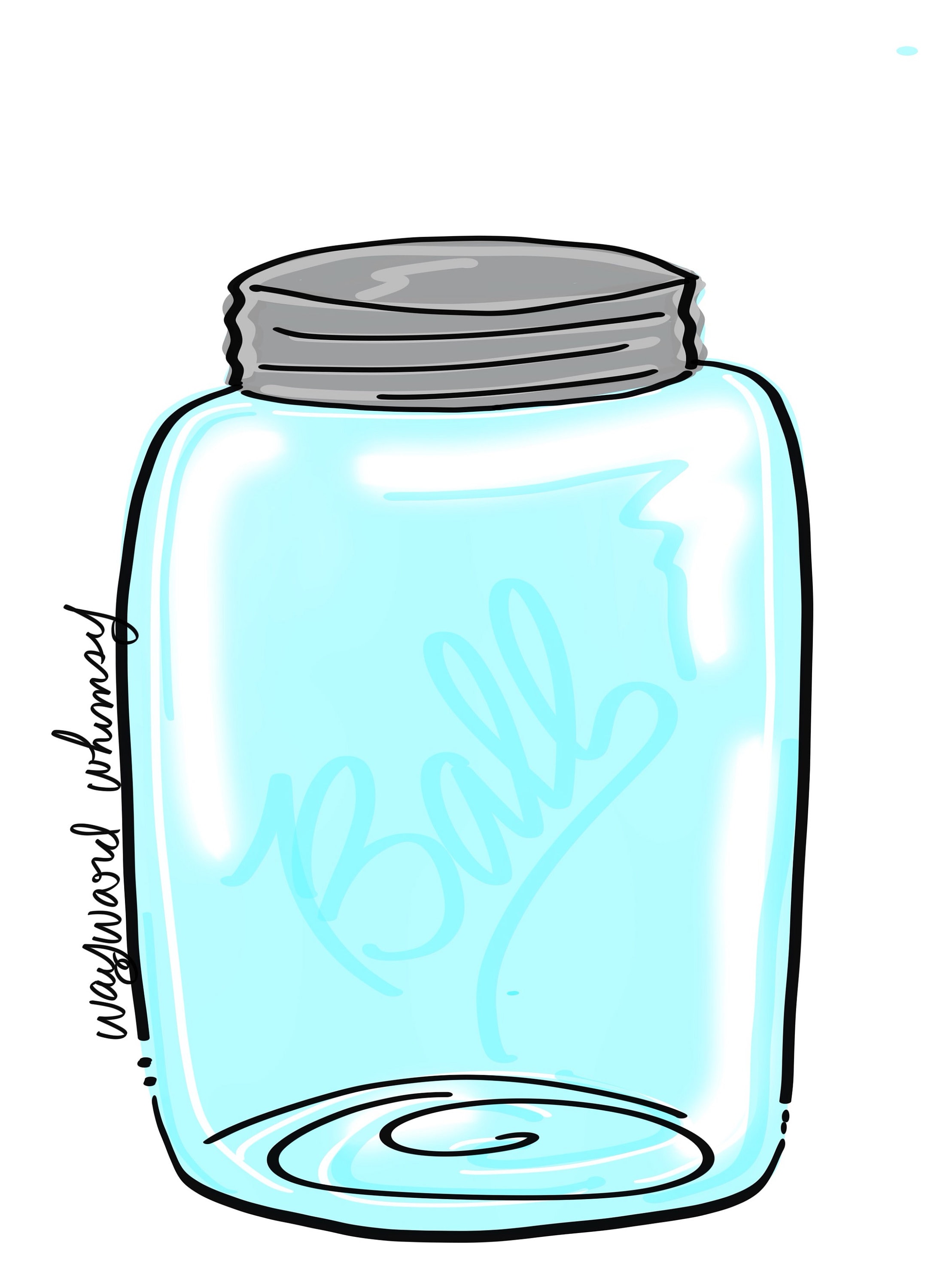 Mason Jar Door Hanger Downloadable File Printable Template Etsy