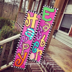 4 ft tall porch sign- you specify art