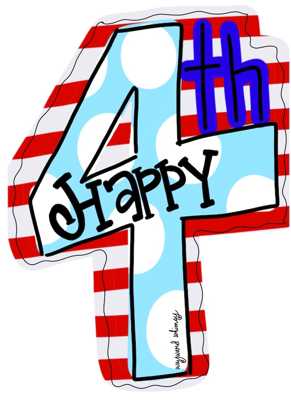 Door Hanger Fourth of July Door Hanger Fourth of July