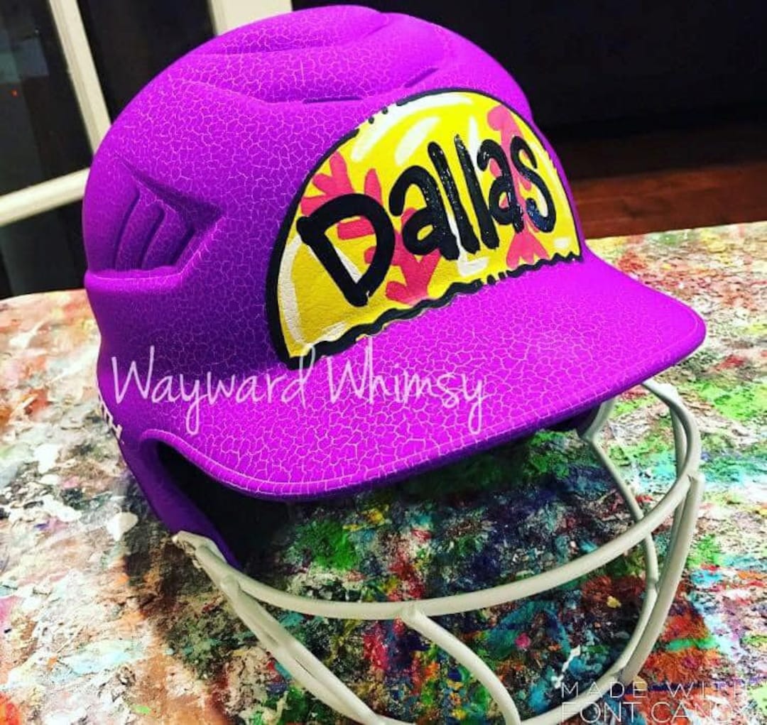 Handpainted Helmet You Customize You Supply Helmet Baseball Softball Etsy