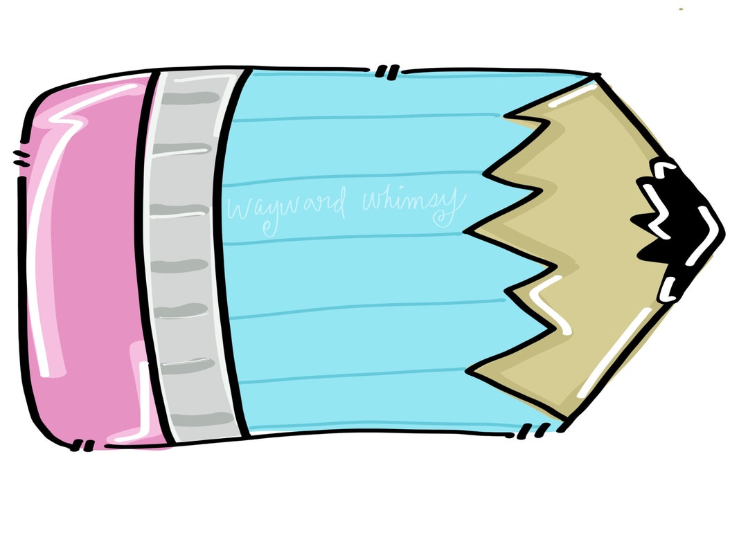 Pencil Door Hanger Downloadable File Printable Template - Etsy