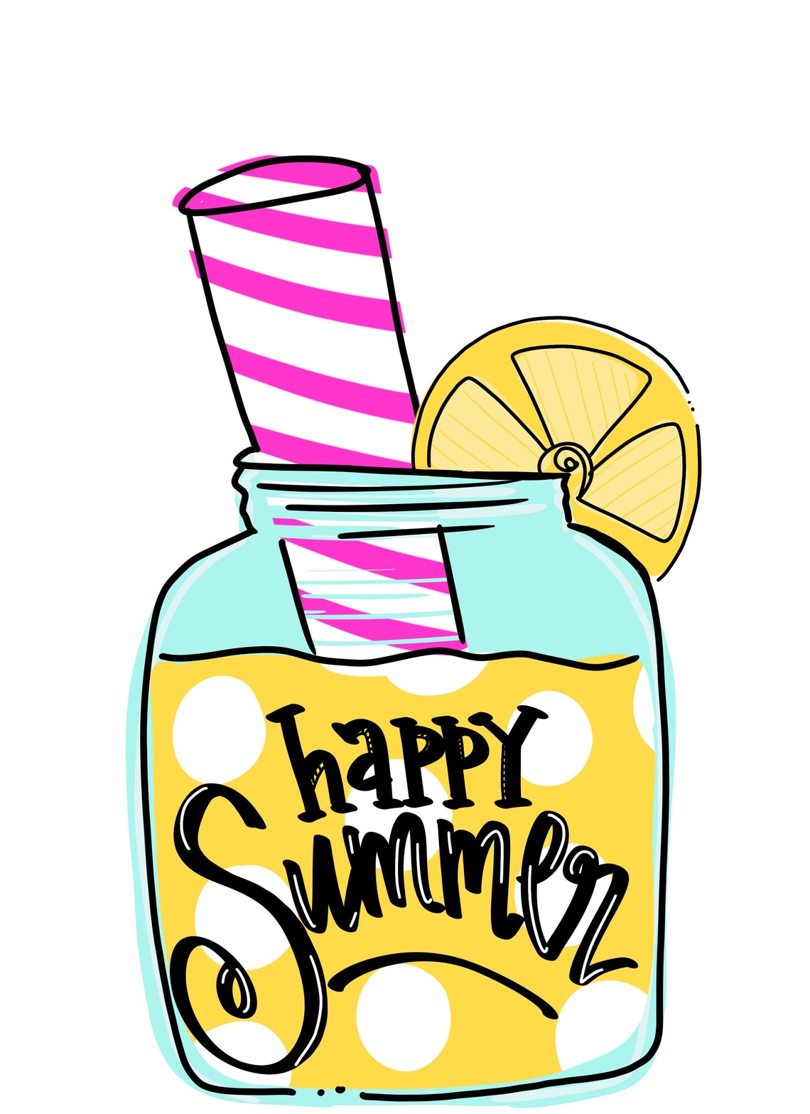 Lemonade Mason Jar Hanger Downloadable File Printable Template | Etsy