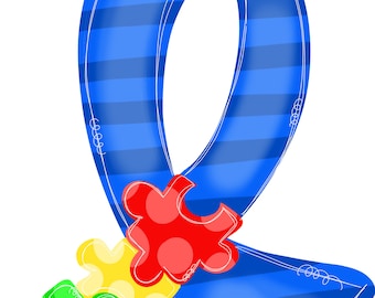 Plantilla imprimible con archivo descargable para colgar en la puerta con cinta de concienciación sobre el autismo.