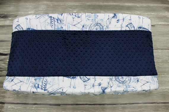nautical changing pad cover